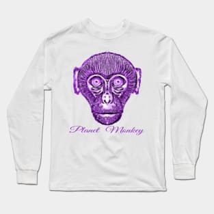 Bored Ape on Planet Monkey Long Sleeve T-Shirt